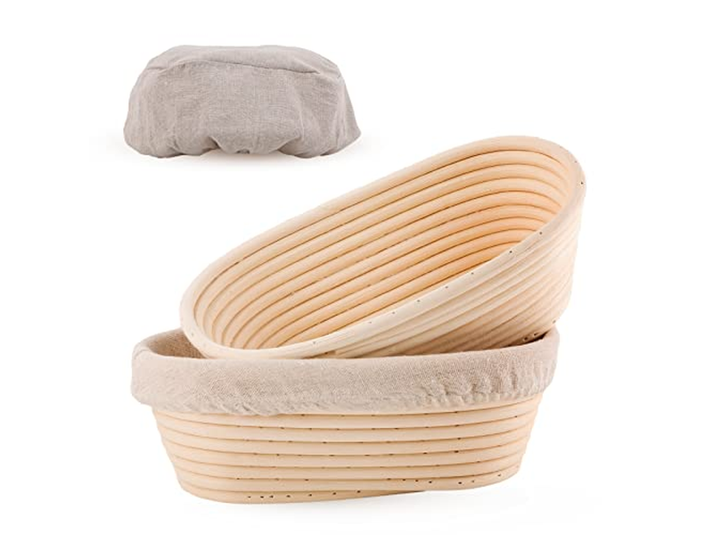 ब्रेड लेम स्क्रैपर बैनेटन सेट 12 इंच ओवल स्टेनलेस बेकर्स 11 सेमी DIY उपयोग के साथ