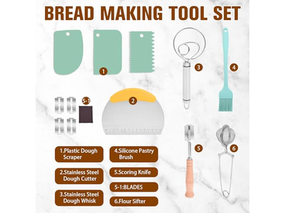 आटा स्क्रैपर बाउल सॉरडो ब्रेड बेकिंग पैन छोटी गोल टोकरी 10 इंच