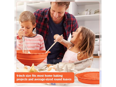 किण्वन टोकरी ब्रेड बैनेटन प्रूफिंग टोकरियाँ बैनेटन 10 इंच 2 का सेट