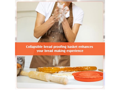 किण्वन टोकरी ब्रेड बैनेटन प्रूफिंग टोकरियाँ बैनेटन 10 इंच 2 का सेट