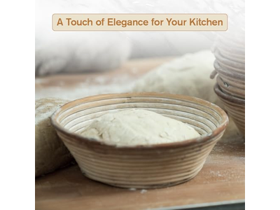 8 9 10 इंच बैनेटन प्रूफिंग बास्केट्स रतन गोल और ओवल