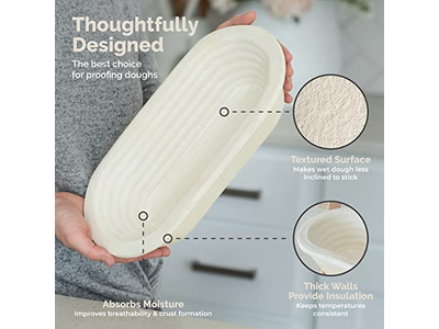 9 इंच गोल बैनेटन लाइनर के साथ राइजिंग ब्रेड बास्केट्स बैनेटन्स प्रोविंग