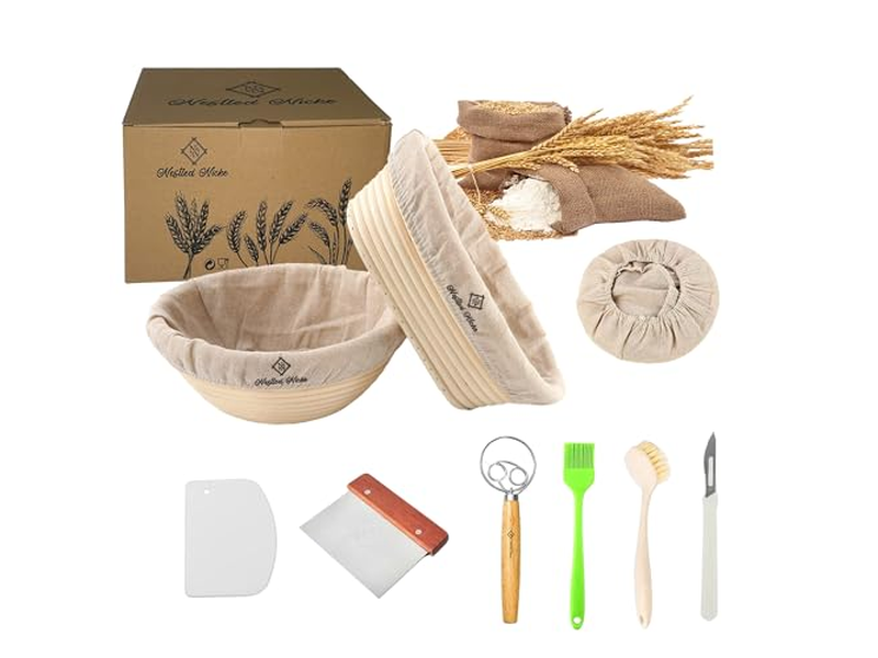 बेकिंग सामग्री उपहार टोकरी ब्रेड विकर प्रूफिंग के लिए प्रूविंग टोकरियाँ