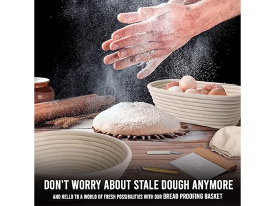 बेकिंग सामग्री उपहार टोकरी ब्रेड विकर प्रूफिंग के लिए प्रूविंग टोकरियाँ