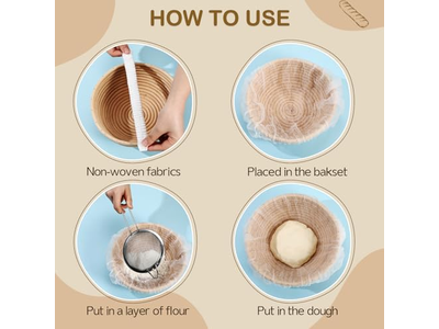 बैनेटन प्रूफिंग टोकरी बड़ी अंडाकार टोकरियाँ 9 इंच सादा बैनेटन पैकेज