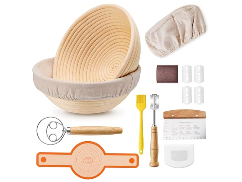 टोकरी ब्रेडिंग स्कोन ब्राउनी केक मफिन्स लकड़ी की बेकिंग सौरडो लोफ बटॉन