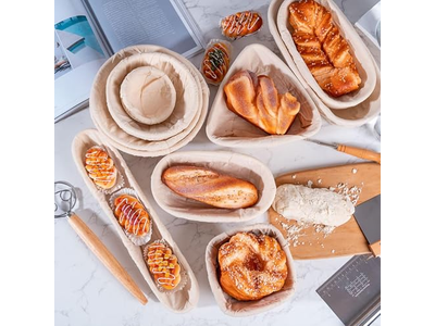 सॉरडो प्रूफिंग के लिए सर्वश्रेष्ठ बैनेटन बिना आटा सफाई लाइनर बाउल धुलाई